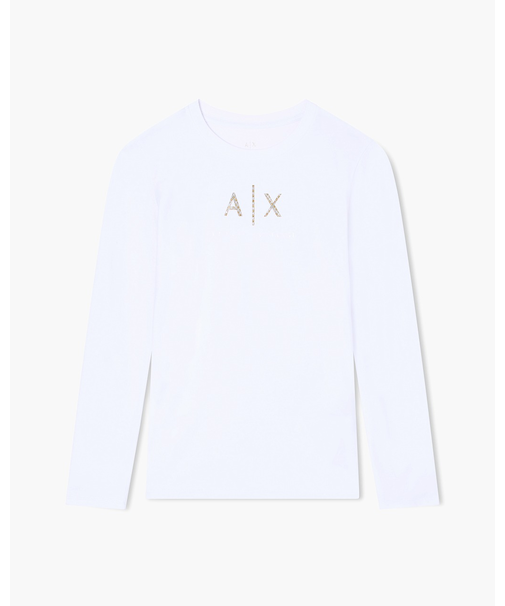【A|X アルマーニ エクスチェンジ】AXロゴ 長袖クルーネックTシャツ