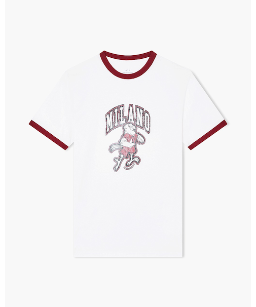 【A|X アルマーニ エクスチェンジ】イーグルデザイン 半袖クルーネックTシャツ