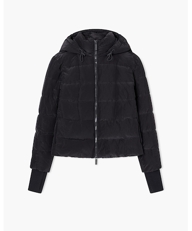 【A|X アルマーニ エクスチェンジ】リンクルナイロンショートパファージャケット