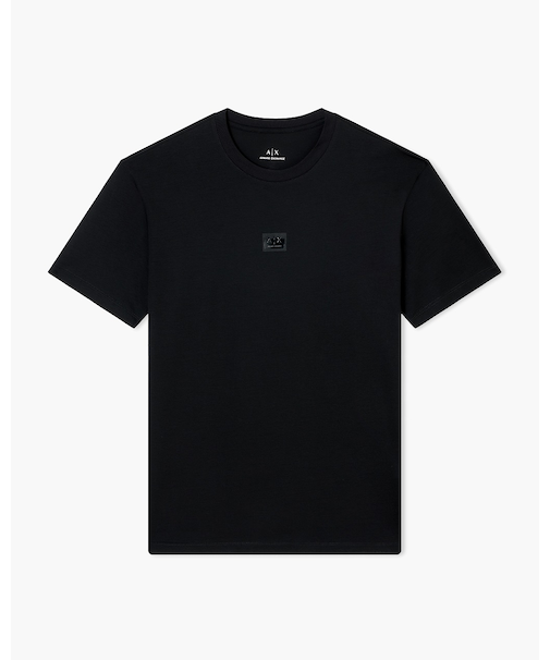 【A|X アルマーニ エクスチェンジ】ミニロゴパッチ 半袖クルーネックTシャツ
