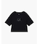 【A|X アルマーニ エクスチェンジ】AXロゴ クロップド 半袖クルーネックTシャツ