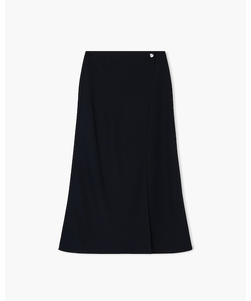 ARMANI アルマーニ スカート 黒 A|X アルマーニ エクスチェンジ】ポリエステルツイル ロング