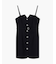 【A|X アルマーニ エクスチェンジ】フロントボタン スリーブレスベルテッドドレス