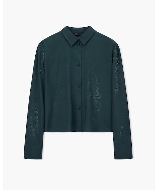 【A|X アルマーニ エクスチェンジ】ヴィスコースジャカード ブラウス