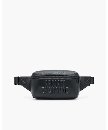 【A|X アルマーニ エクスチェンジ】オーバーサイズエンボスロゴ ボディバッグ/ウエストバッグ