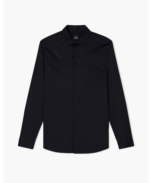 【A|X アルマーニ エクスチェンジ】ストラス シャツ/SLIM