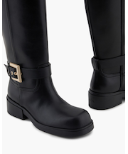 【A|X アルマーニ エクスチェンジ】ニーハイ バイカーブーツ