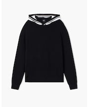 【A|X アルマーニ エクスチェンジ】ロゴ オン フード フーデッドニットプルオーバー