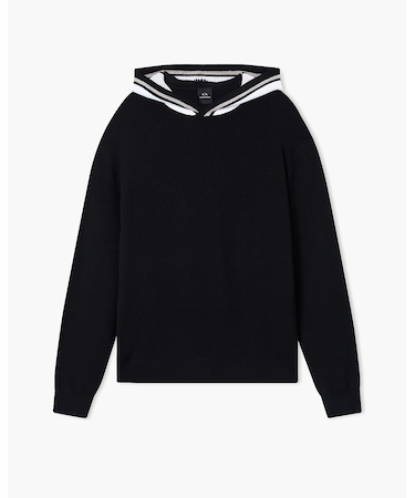 【A|X アルマーニ エクスチェンジ】ロゴ オン フード フーデッドニットプルオーバー