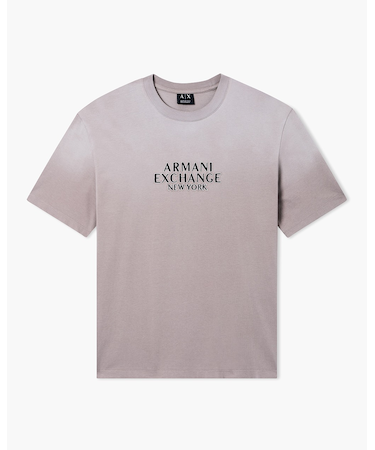 【A|X アルマーニ エクスチェンジ】AXロゴ グラデーション 半袖クルーネックTシャツ