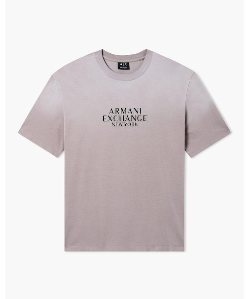 【A|X アルマーニ エクスチェンジ】AXロゴ グラデーション 半袖クルーネックTシャツ