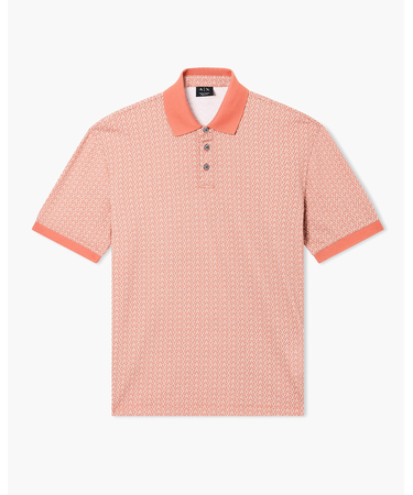 【A|X アルマーニ エクスチェンジ】オールオーバーロゴ 半袖ポロシャツ