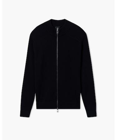 【A|X アルマーニ エクスチェンジ】ジップアップニットカーディガン