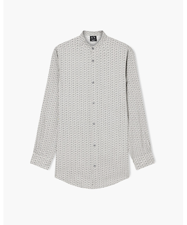 【A|X アルマーニ エクスチェンジ】オールオーバーロゴ シャツ