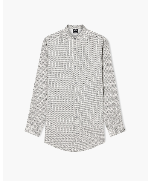 【A|X アルマーニ エクスチェンジ】オールオーバーロゴ シャツ