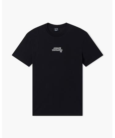 【A|X アルマーニ エクスチェンジ】AXロゴ 半袖クルーネックTシャツ