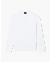 【A|X アルマーニ エクスチェンジ】ヘンリーネック コットンリブ ロングスリーブトップス