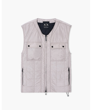 【A|X アルマーニ エクスチェンジ】リップストップナイロン ベスト