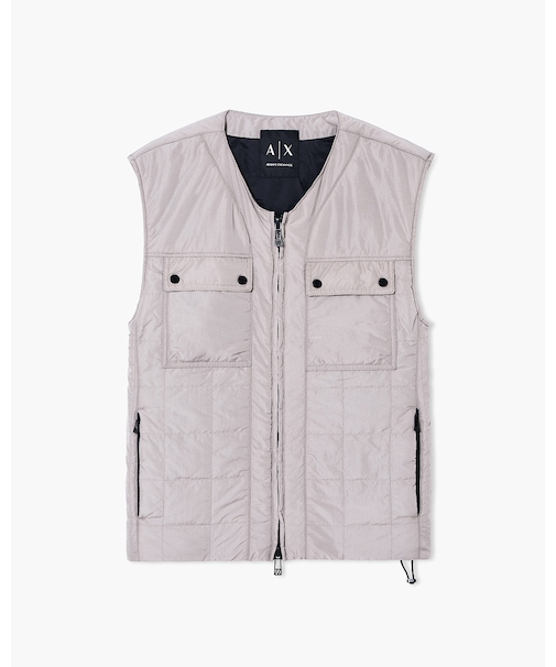 【A|X アルマーニ エクスチェンジ】リップストップナイロン ベスト