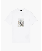 【A|X アルマーニ エクスチェンジ】AXロゴ プリント 半袖クルーネックTシャツ