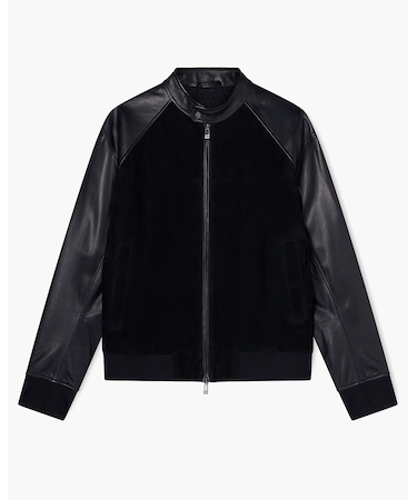 【A|X アルマーニ エクスチェンジ】スエード バイカージャケット