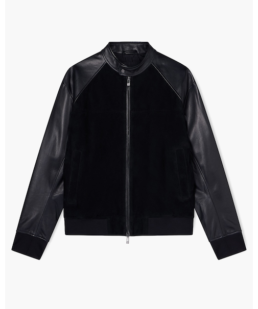 【A|X アルマーニ エクスチェンジ】スエード バイカージャケット