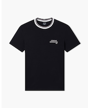 【A|X アルマーニ エクスチェンジ】AXロゴ リブドネック 半袖Tシャツ