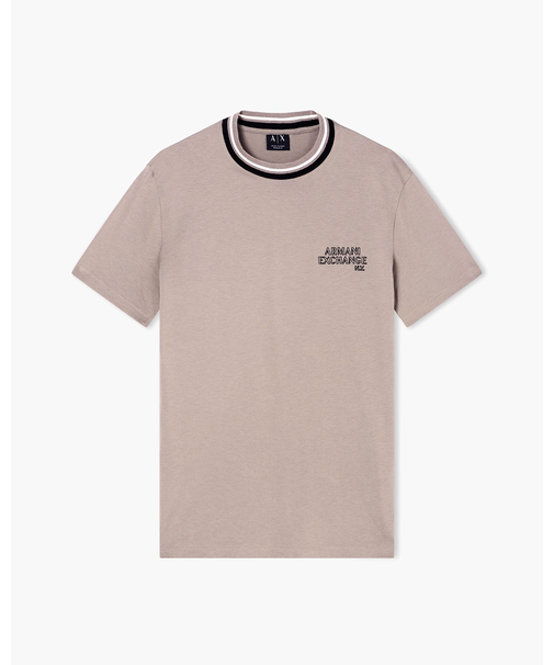 【A|X アルマーニ エクスチェンジ】AXロゴ リブドネック 半袖Tシャツ