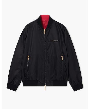 【A|X アルマーニ エクスチェンジ】AXロゴ ホースデザイン リバーシブル ボンバージャケット