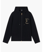 【A|X アルマーニ エクスチェンジ】AXロゴ ホースデザイン ジップアップフーデッドスウェットシャツ