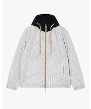 【A|X アルマーニ エクスチェンジ】オールオーバーロゴ リバーシブル フーデッドブルゾン