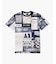 【A|X アルマーニ エクスチェンジ】オールオーバーロゴプリント レギュラーフィット 半袖クルーネックTシャツ