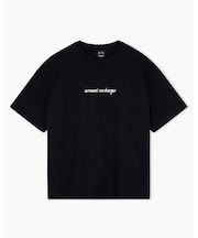 【A|X アルマーニ エクスチェンジ】エンブロイダリーロゴ 半袖クルーネックTシャツ