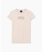 【A|X アルマーニ エクスチェンジ】スタッツロゴ  半袖クルーネックTシャツ