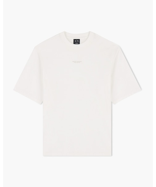 【A|X アルマーニ エクスチェンジ】AXロゴ コンフォートフィット 半袖クルーネックTシャツ