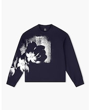 【A|X アルマーニ エクスチェンジ】フラワープリント スウェットプルオーバー