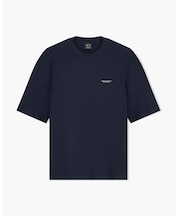 【A|X アルマーニ エクスチェンジ】バックロゴ ルーズフィット 半袖クルーネックTシャツ