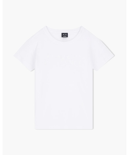 【A|X アルマーニ エクスチェンジ】ブリングAXロゴ 半袖クルーネックTシャツ