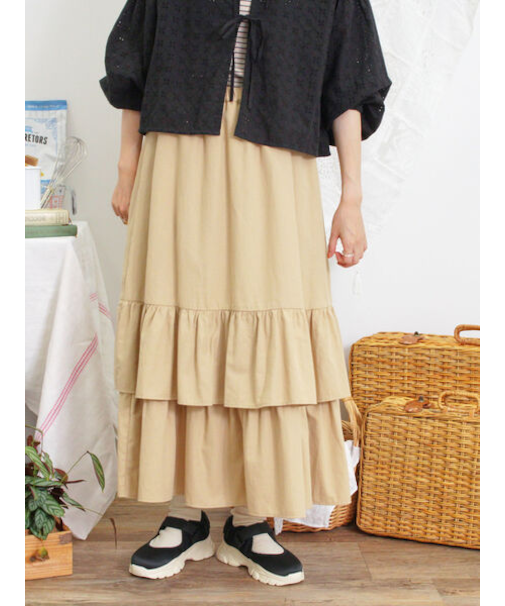 柄アソート裾重ねスカート