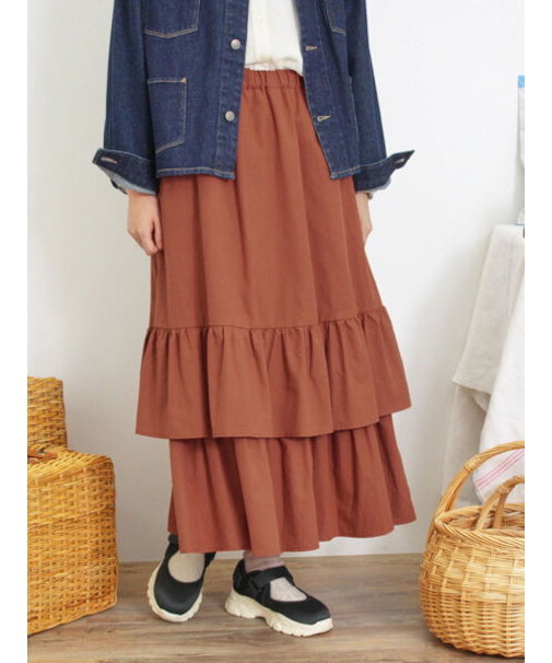 柄アソート裾重ねスカート