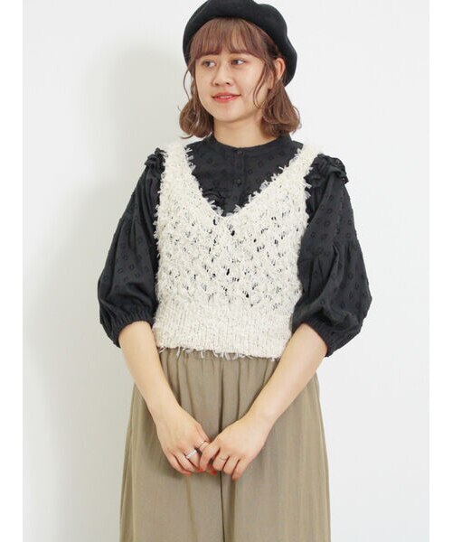 LOHEN ラメヤーンビスチェニット 新品未使用 LOHEN ラメヤーンビスチェニット 試着のみ】lohen ラメ