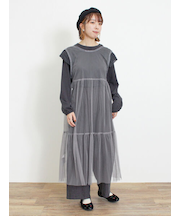 チュール前後2WAYワンピース