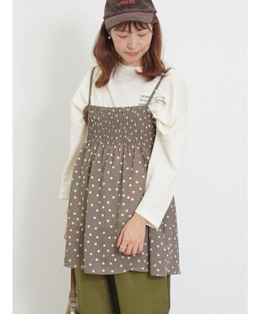 ◎シャーリングキャミチュニック