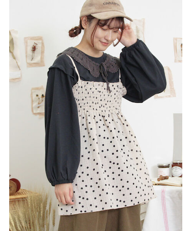 ◎シャーリングキャミチュニック