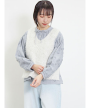 ミックスモールフェザーベスト