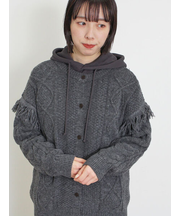 フリンジ前後2WAYニット