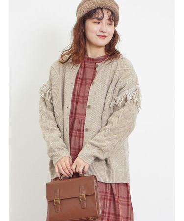 フリンジ前後2WAYニット