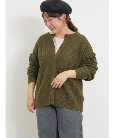 フリンジ前後2WAYニット