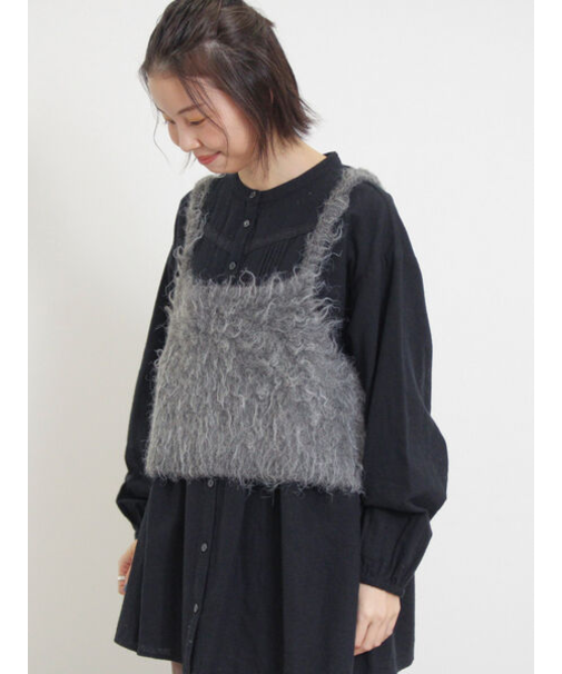 前後2WAY起毛ニットビスチェ