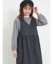 【保温加工】襟レースブラウス